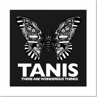 Tanis Moth (white letters) by Gareth A. Hopkins (grthink) Posters and Art